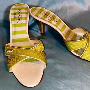 Size 6 lime green Coach
